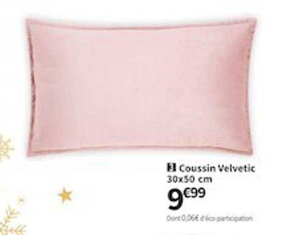 coussin velvetic 30 x 50 cm