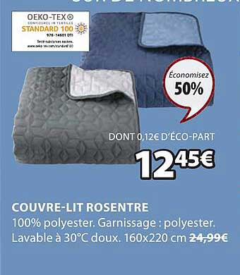 couvre-lit rosentre