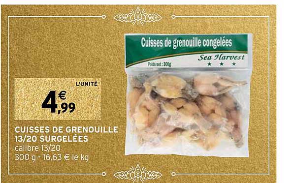 Cuisses De Grenouille 13-20 Surgelées