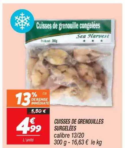 cuisses de grenouilles surgelées