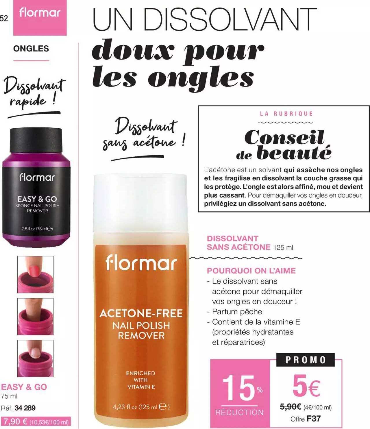 dissolvant sans acétone