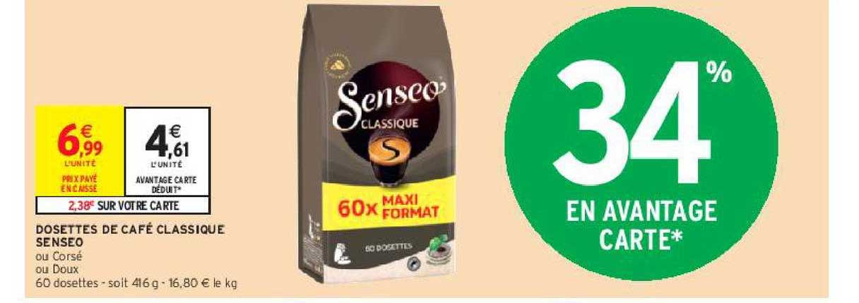 Dosettes De Café Classique Senseo