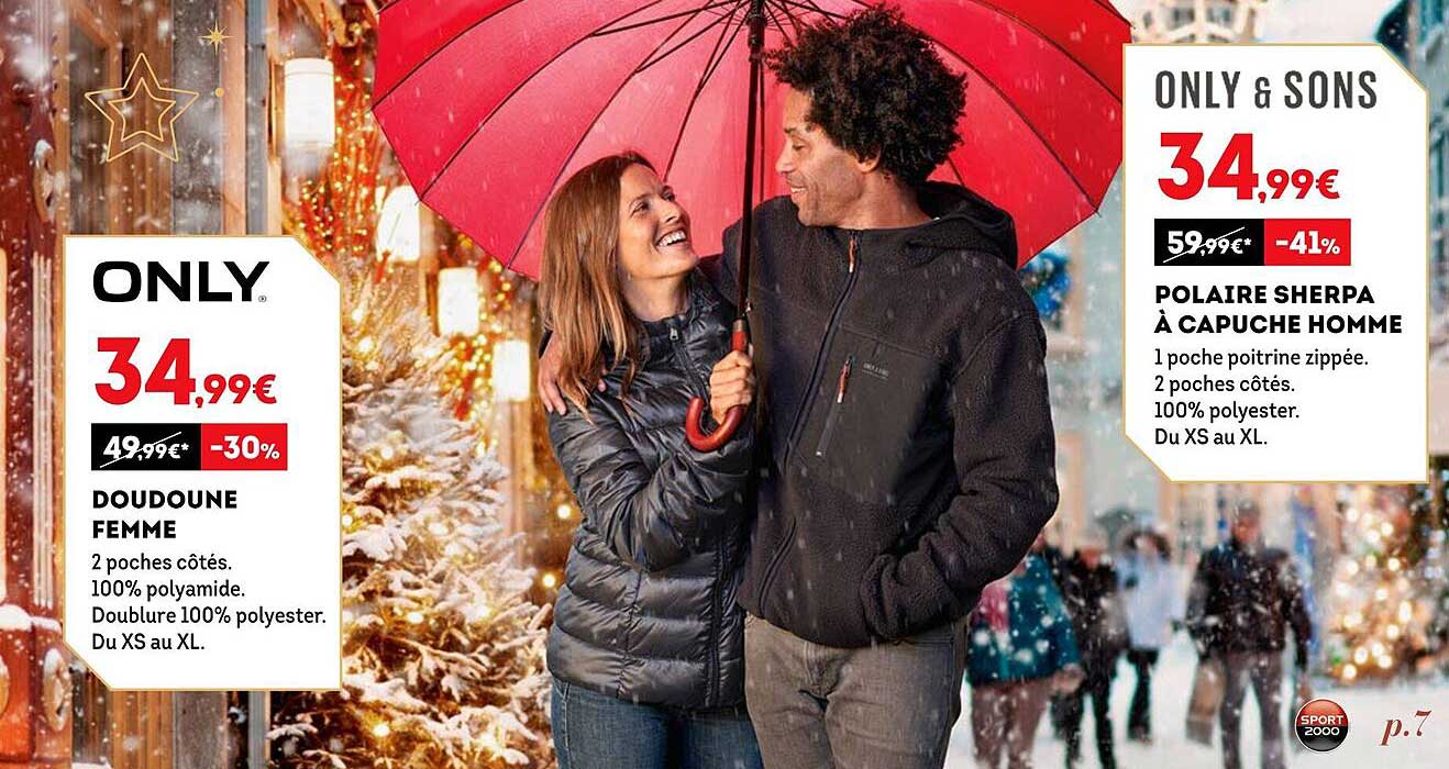 doudoune femme only, polaire sherpa à capuche homme only & sons