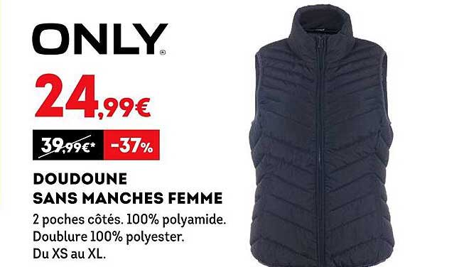 doudoune sans manches femme only