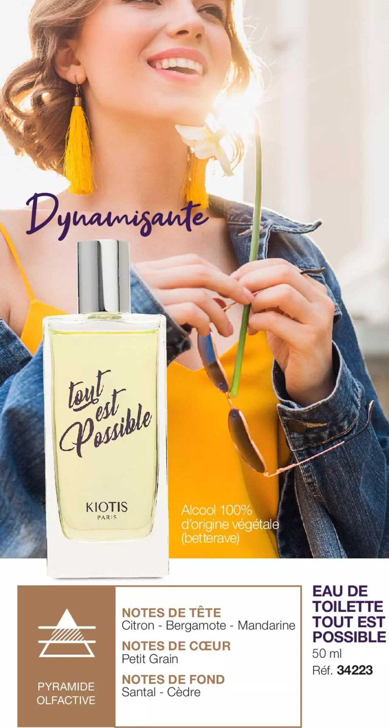 eau de toilette tout est possible kiotis