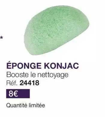 éponge konjac booste le nettoyage