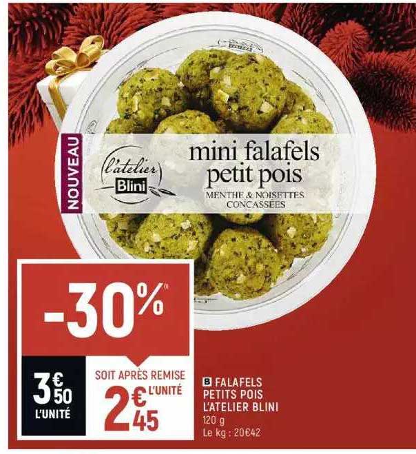 Falafels Petits Pois L'atelier Blini