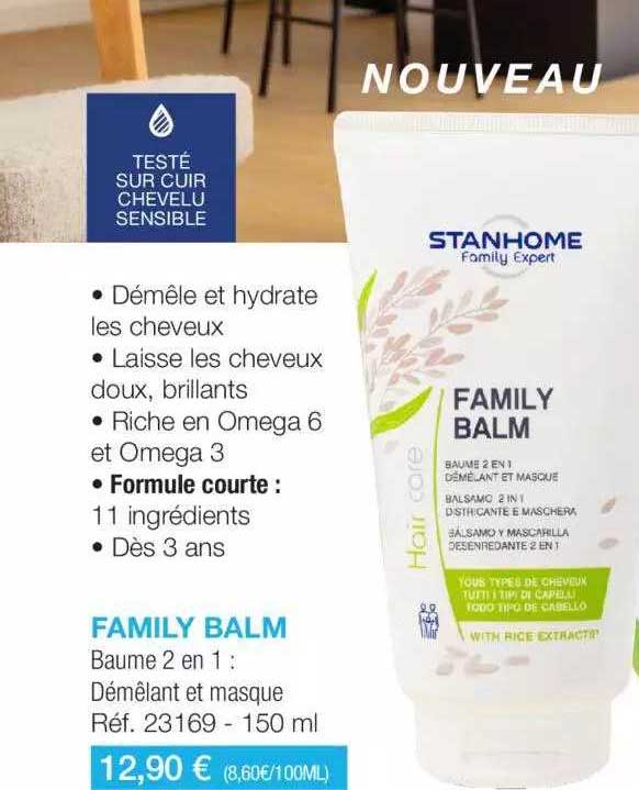 family balm baume 2 en 1 démêlant et masque