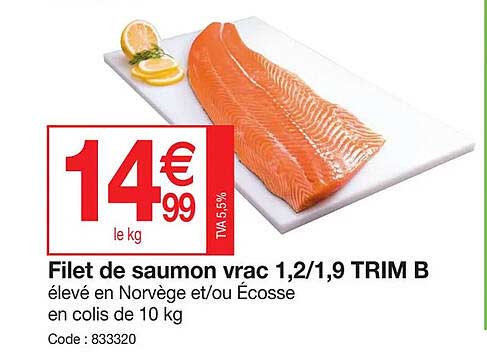 filet de saumon vrac 1,2-1,3 trim b