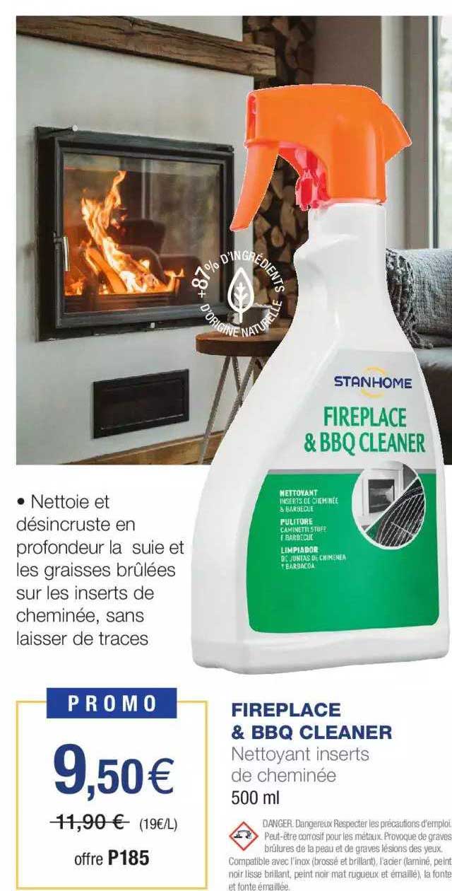 Fireplace & Bbq Cleaner Nettoyant Inserts De Cheminée