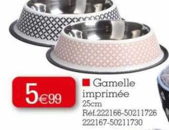 gamelle imprimée 25cm