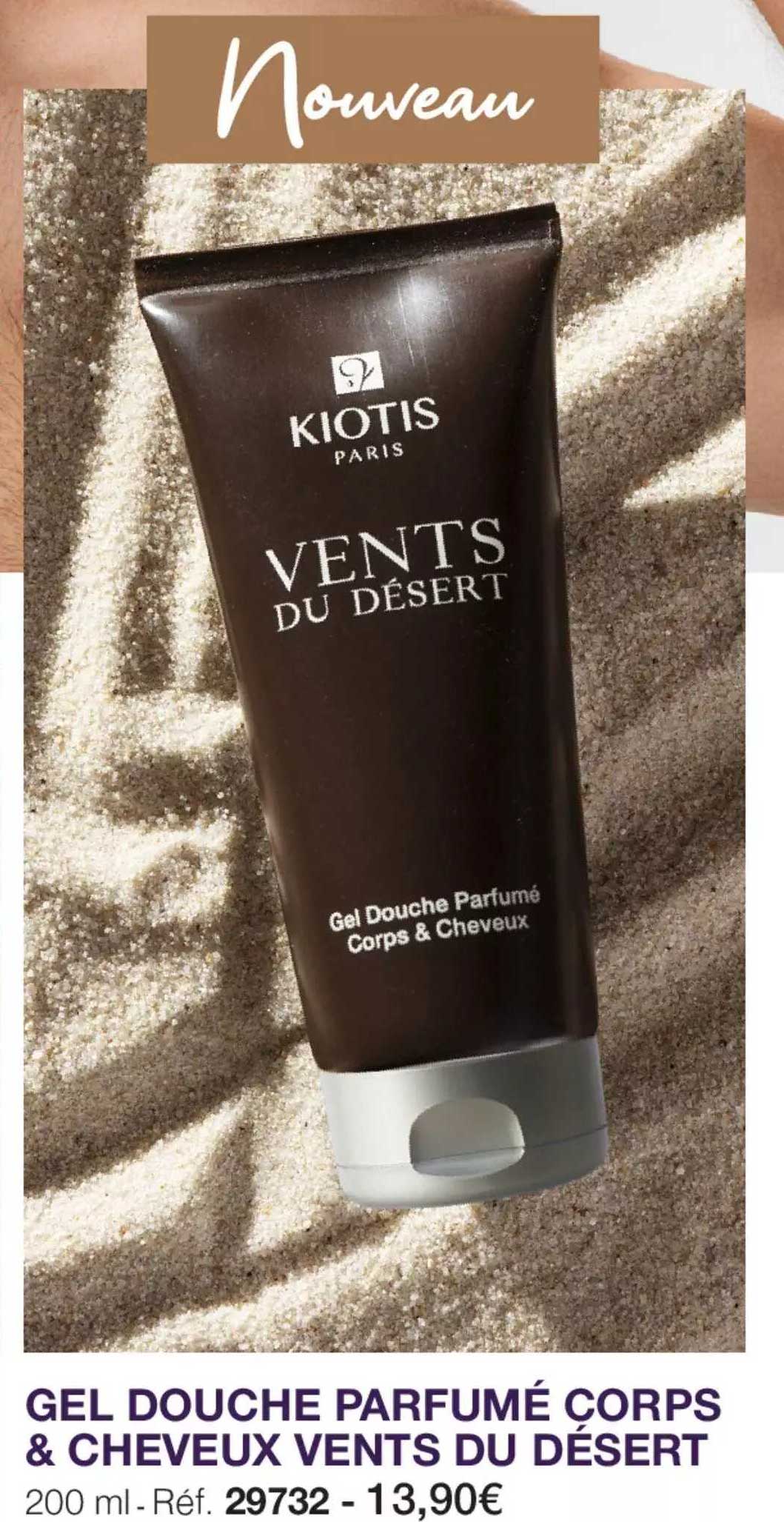 gel douche perfumé corps & cheveux vents du désert kiotis