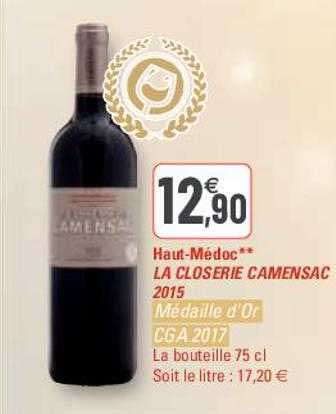 haut-médoc la closerie camensac 2015