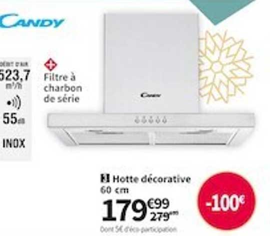 hotte décorative 60 cm candy