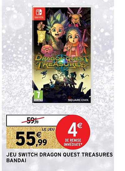 jeu switch dragon quest treasures bandai