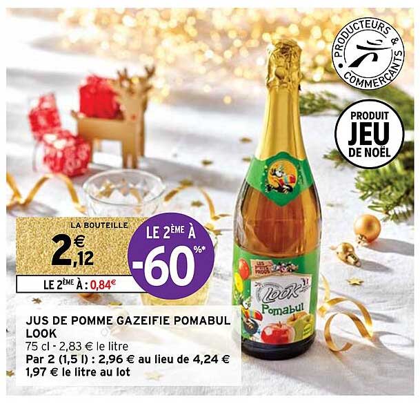 Jus De Pomme Gazéifié Pomabul Look