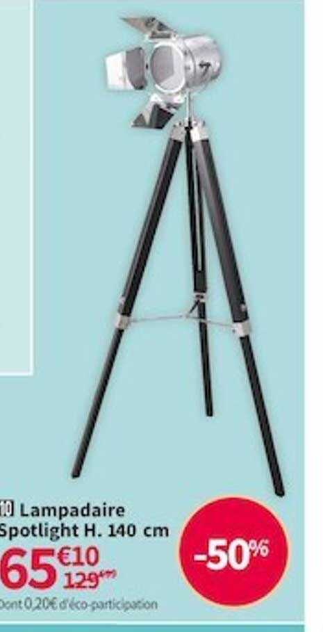 lampadaire spotlight h.140 cm