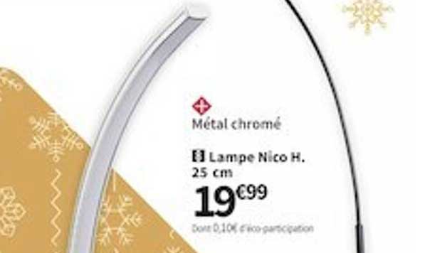 lampe nico h.25 cm