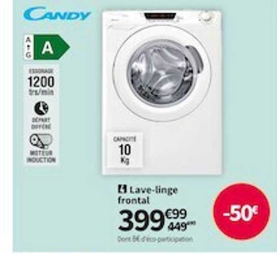 lave-linge frontal candy