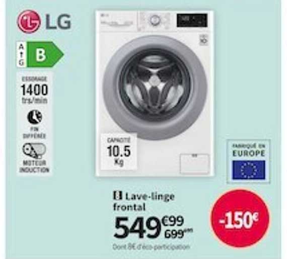 lave-linge frontal lg