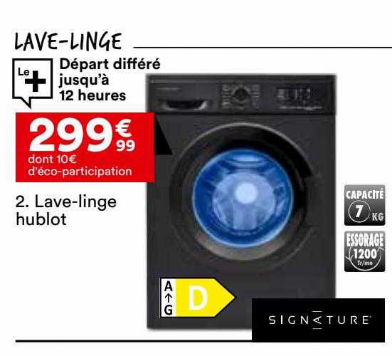lave-linge hublot signature
