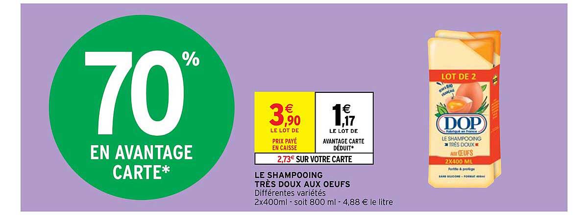 Le Shampooing Très Doux Aux œufs Dop