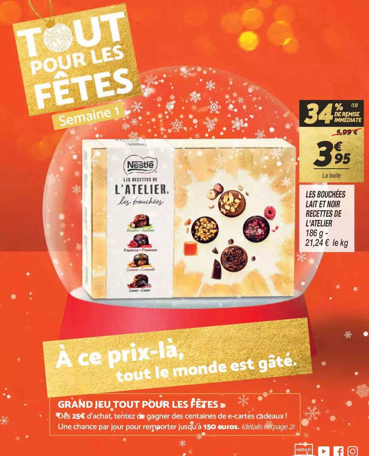 Les Bouchées Lait Et Noir Recettes De L'atelier