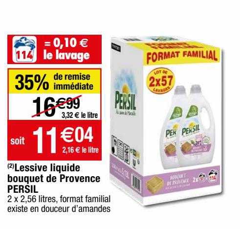 Lessive Liquide Bouquet De Provence Persil 35% De Remise Immédiate