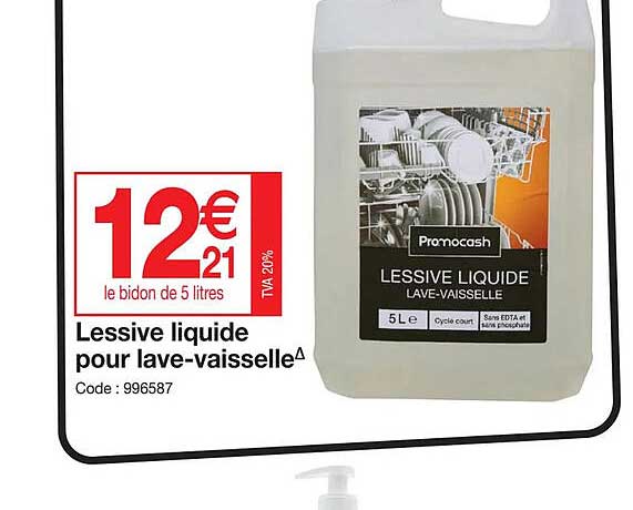 lessive liquide pour lave-vaisselle