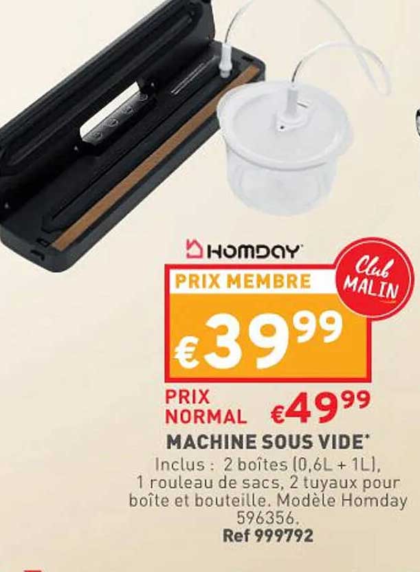 machine sous vide homday