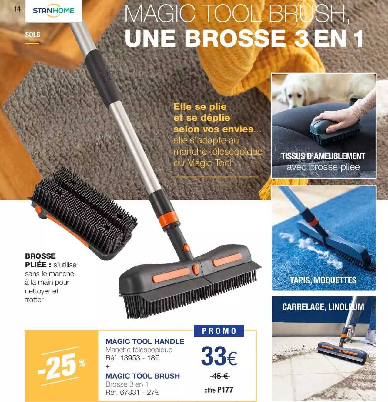 magic tool handle + magic tool brush