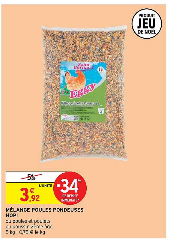 mélange poules pondeuses hopi