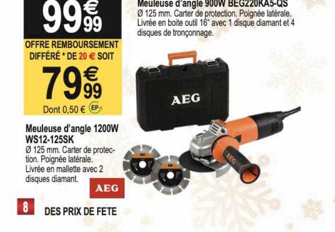 meuleuse d'angle 1200w age