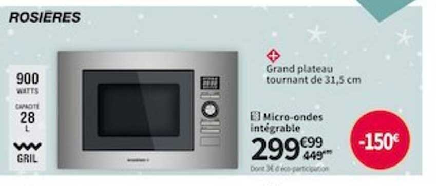 micro-ondes intégrable rosières