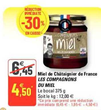 miel de châtaignier de france les compagnons du miel