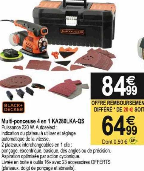 multi-ponceuse 4 en 1 black + decker