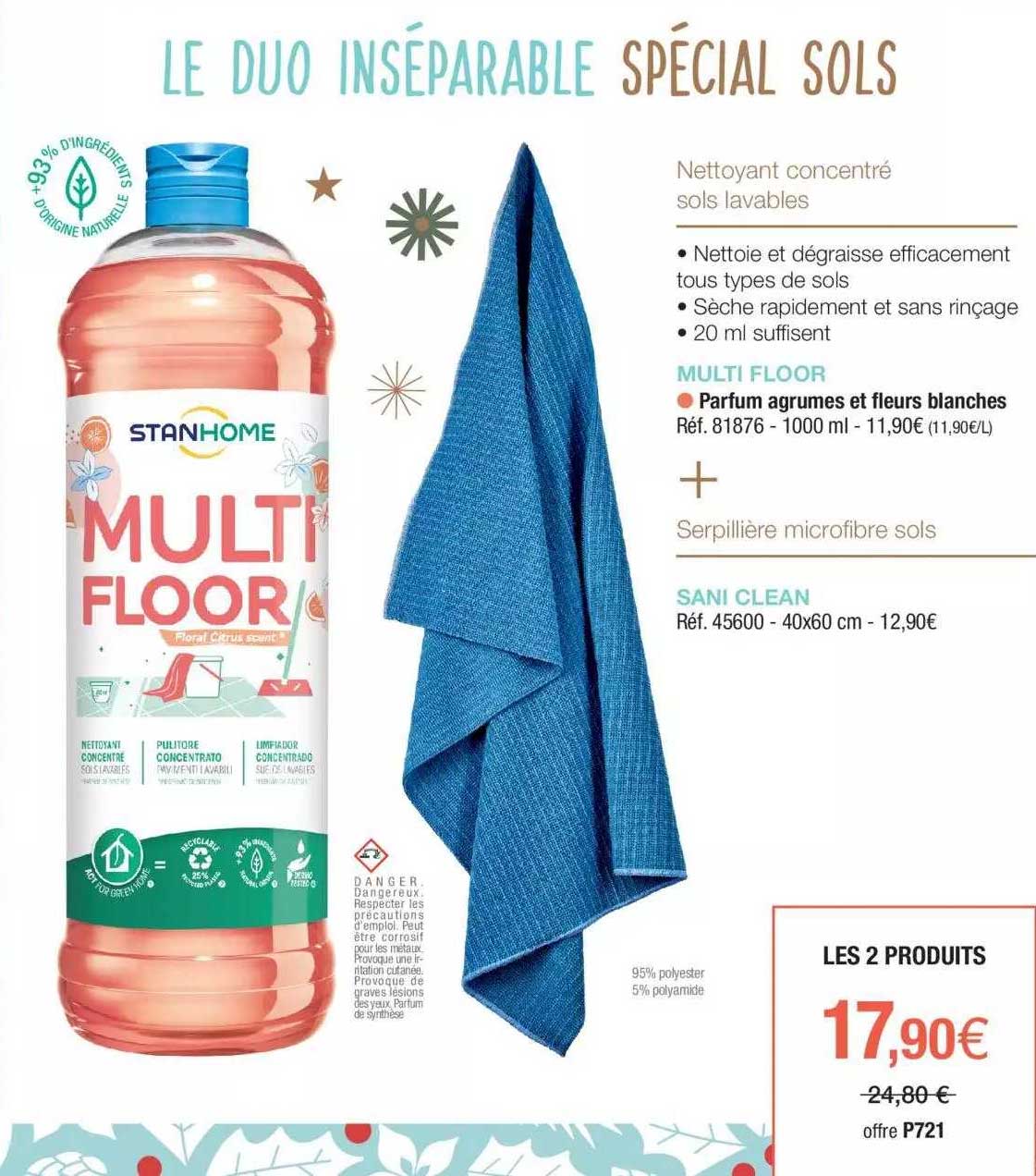 mutli floor + sani clean stanhome