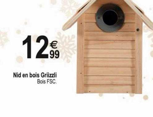 nid en bois griizzli