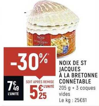 noix de st jacques à la bretonne connétable