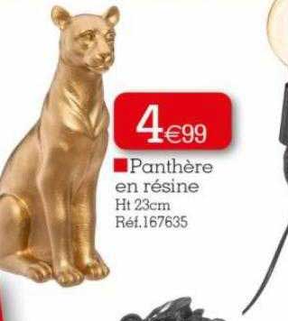 panthère en résine