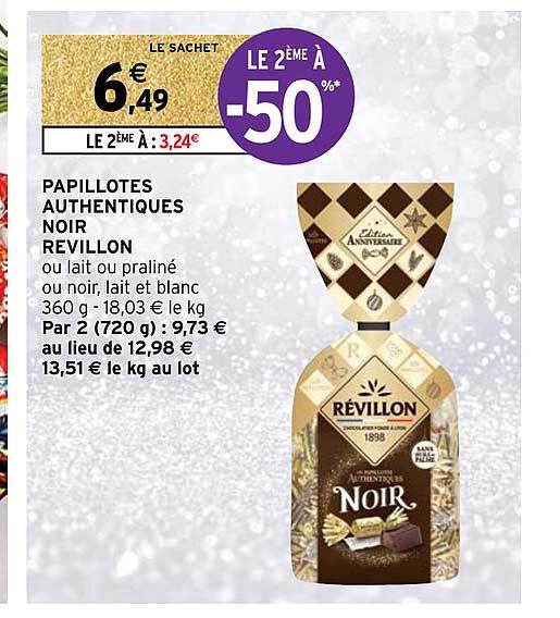 papillotes authentiques noir révillon