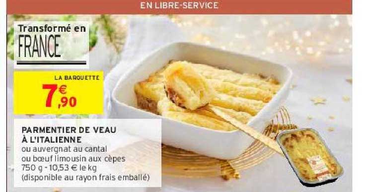 parmentier de veau à l'italienne