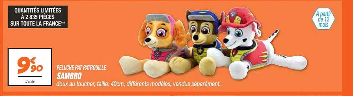 peluche pat patrouille sambro