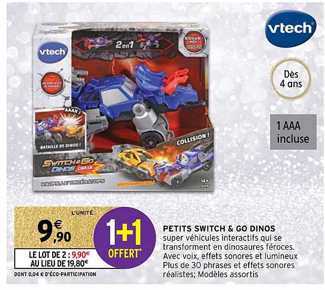petits switch & go dinos vtech
