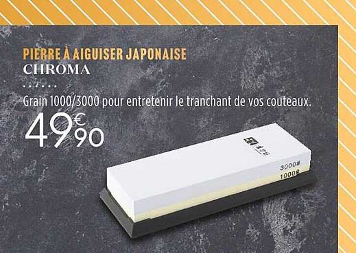 pierre à aiguiser japonaise chroma