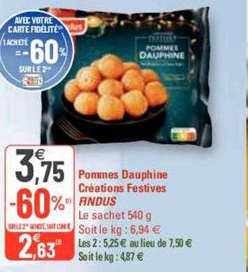 Pommes Dauphine Créations Festives Findus