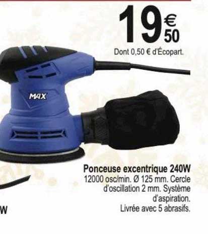 ponceuse excentrique 240 w max