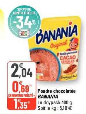 poudre chocolatée banania