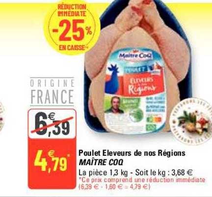 poulet éleveurs de nos régions maître coq