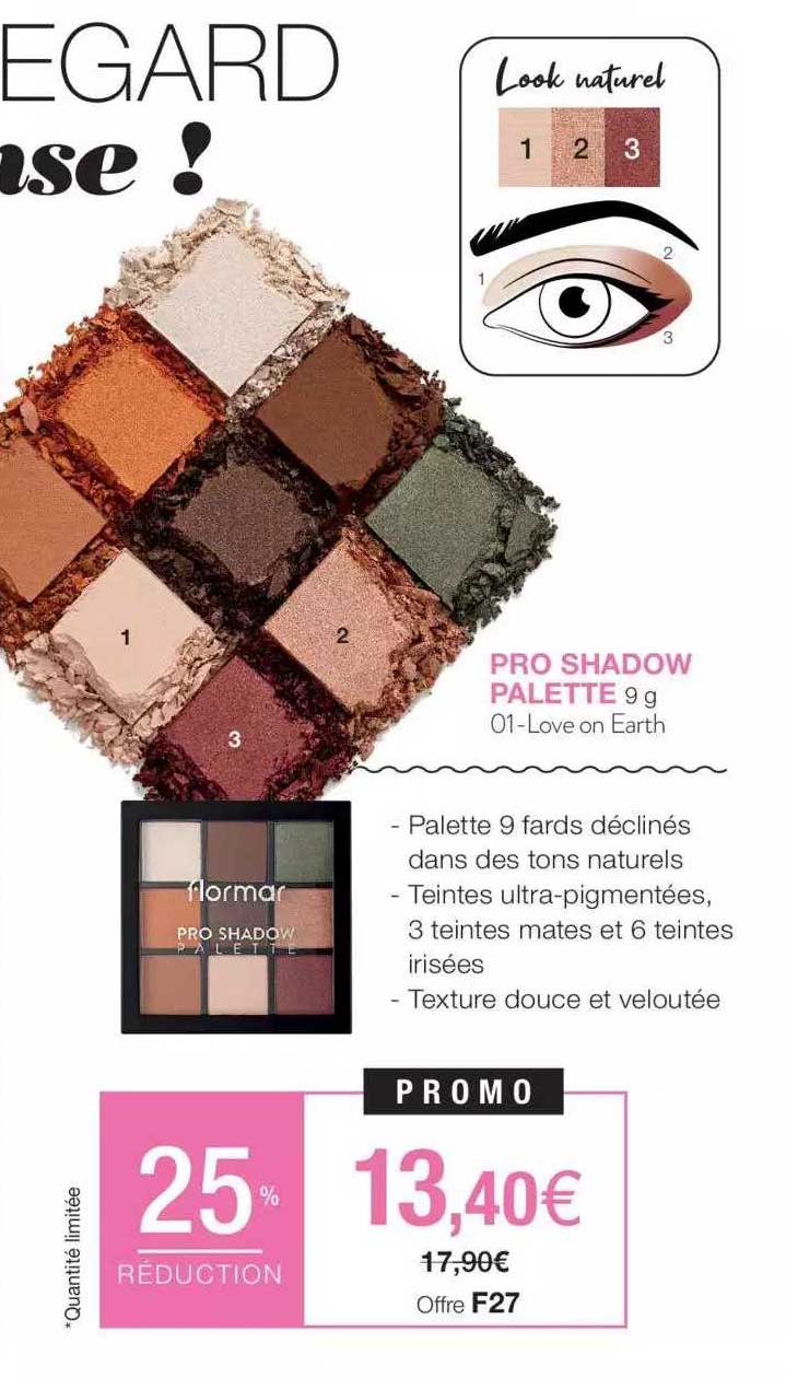 pro shadow palette flormar